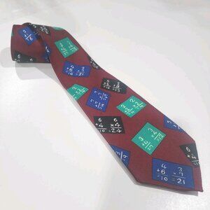 Vintage Designs by A. Rogers Neck Tie Math Teacher Tie Mathematics Colorful